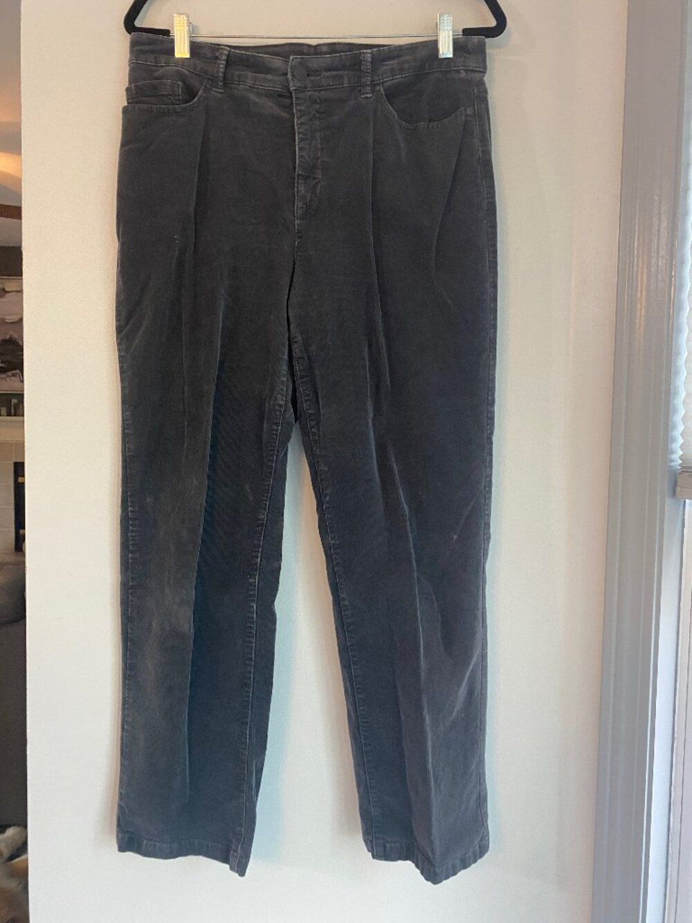 Croft And Barrow Gray Stretch Straight Leg Pants